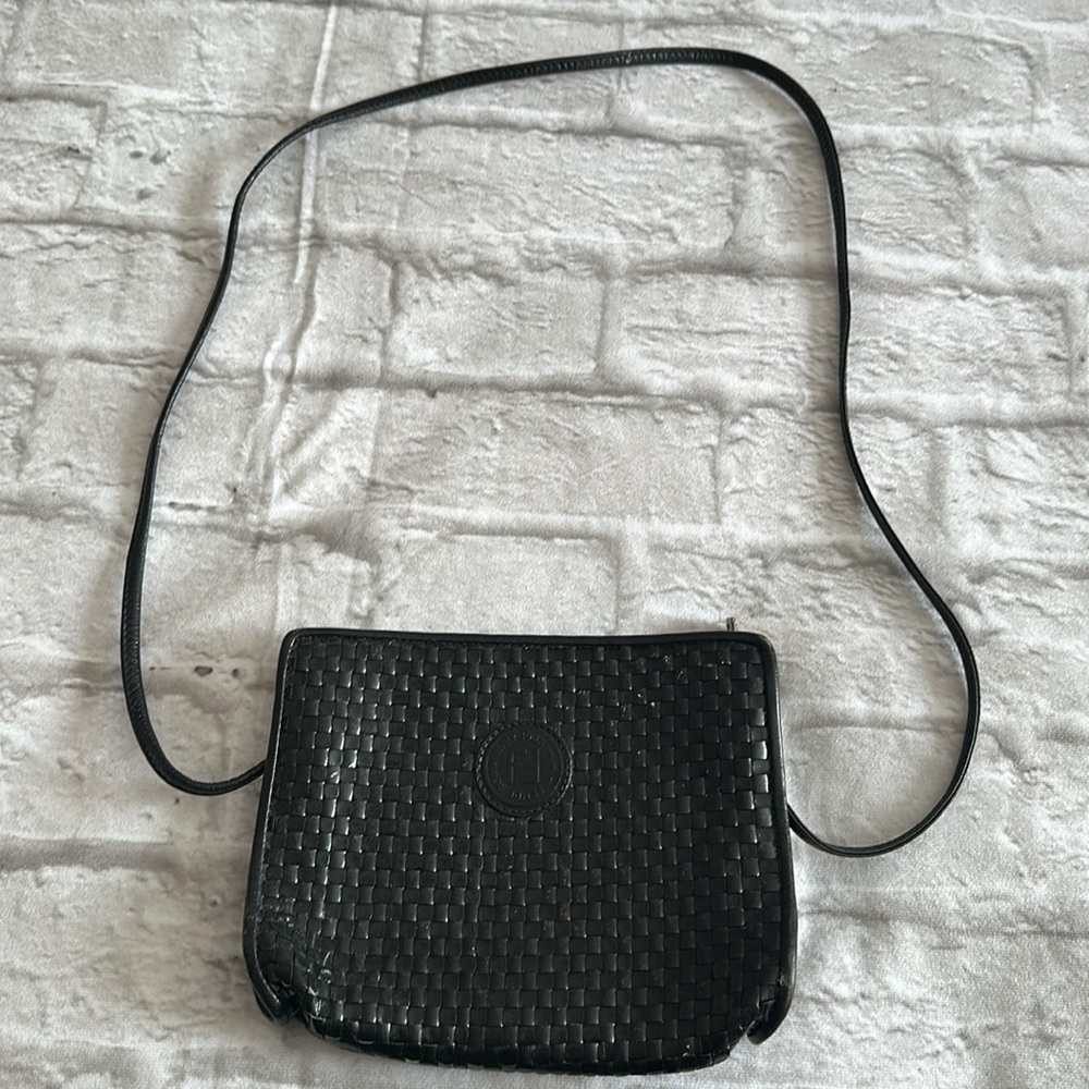 Fendi Vintage 1925 Woven Black  Croosbody Women’s Bag